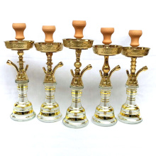 box package top hose Wholesale high quality egypt copper golden hookah shisha tunisia hookah shesha hookah